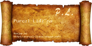 Purczl Liána névjegykártya